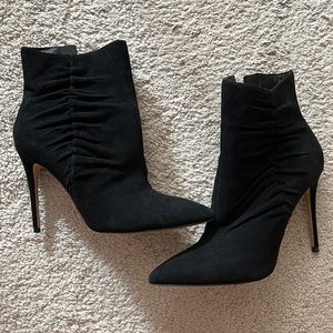 Black stiletto booties